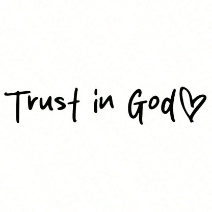 Bible Mirror Wall Stickers Trust In God Heart Pattern Self Adhesive Shiny Faith Hope Love Christian Decor For Home Church School Office Religious Teacher Gifts