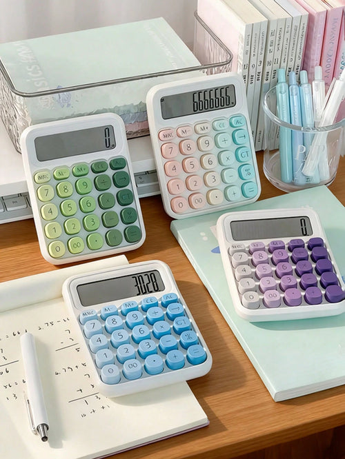 Big Screen Keys Computer Financial Accounting Multi-Color Gradient Calculator Special For Students Back To School Gift