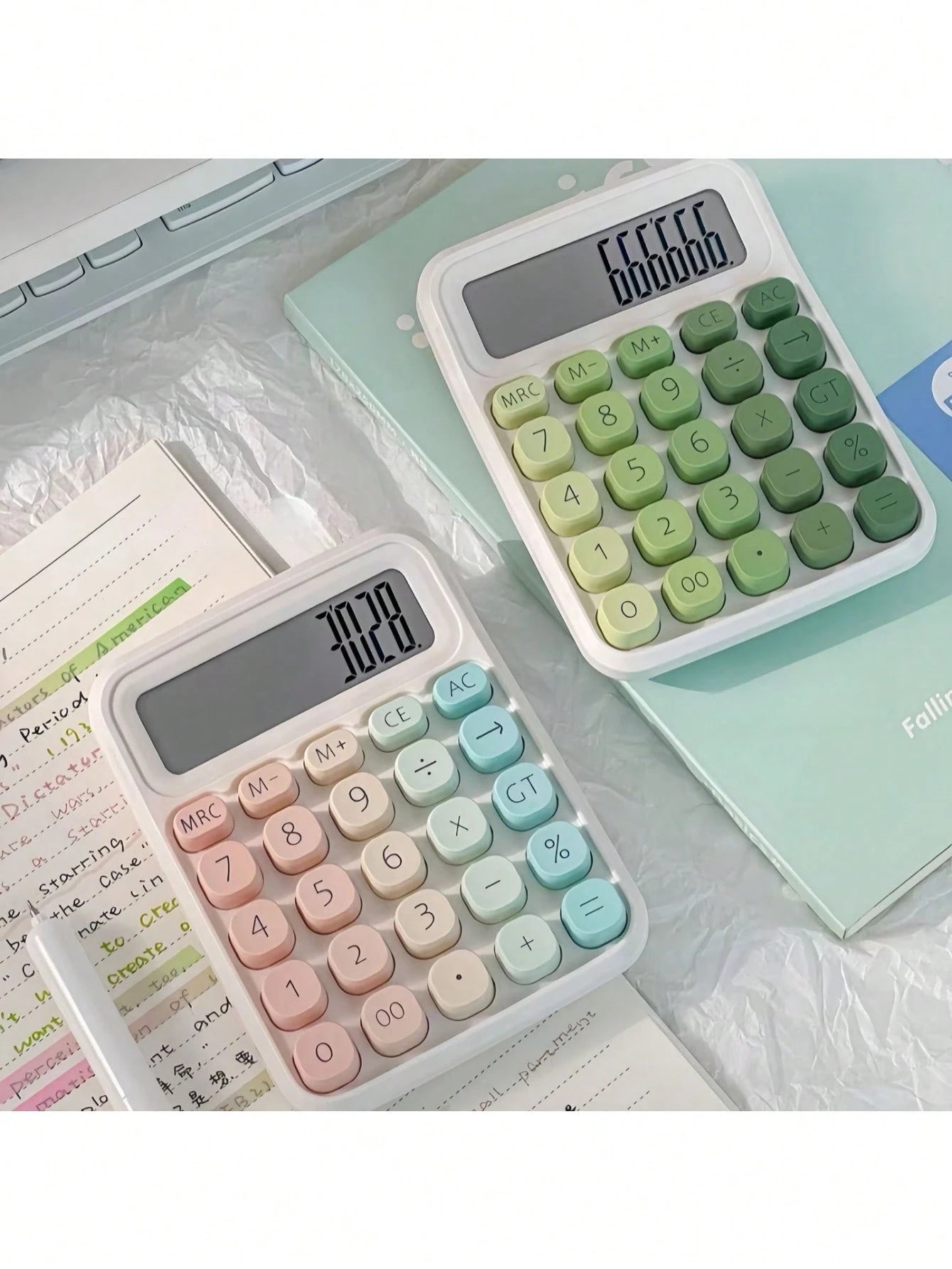 Big Screen Keys Computer Financial Accounting Multi-Color Gradient Calculator Special For Students Back To School Gift