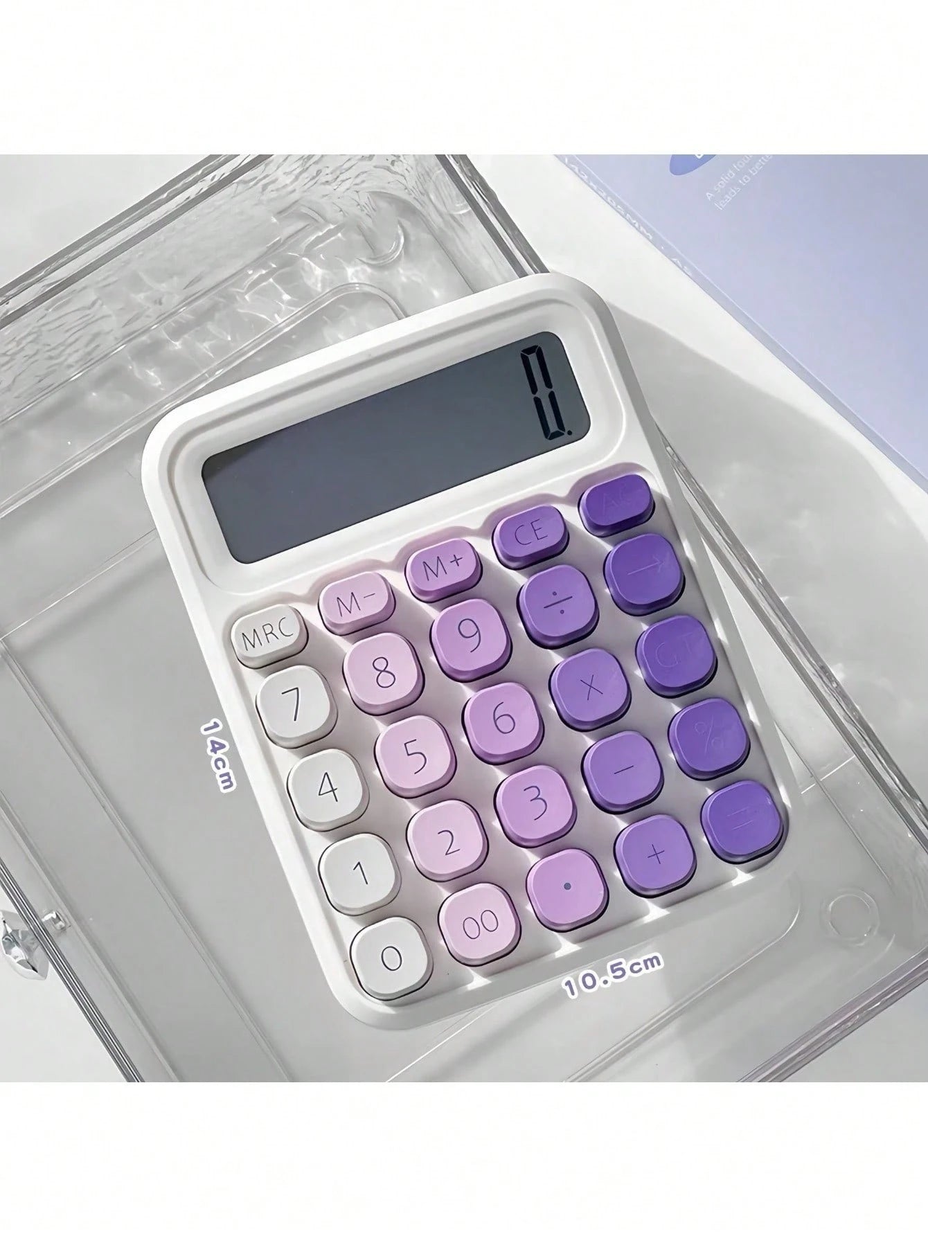 Big Screen Keys Computer Financial Accounting Multi-Color Gradient Calculator Special For Students Back To School Gift