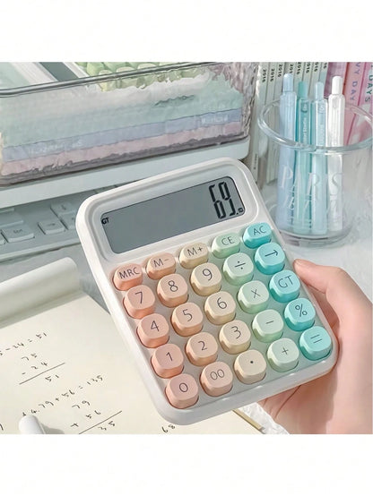 Big Screen Keys Computer Financial Accounting Multi-Color Gradient Calculator Special For Students Back To School Gift