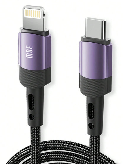 BinBoom 30W Compatible Apple Charging Cable [MFi Certified] Lightning Data Cable [Fast Charging & High Speed] USB-C Charging Cable, Compatible With Apple 14/13/12/11 Pro/XS MAX/XR/XS/X/8/7/Plus/6S/6/S