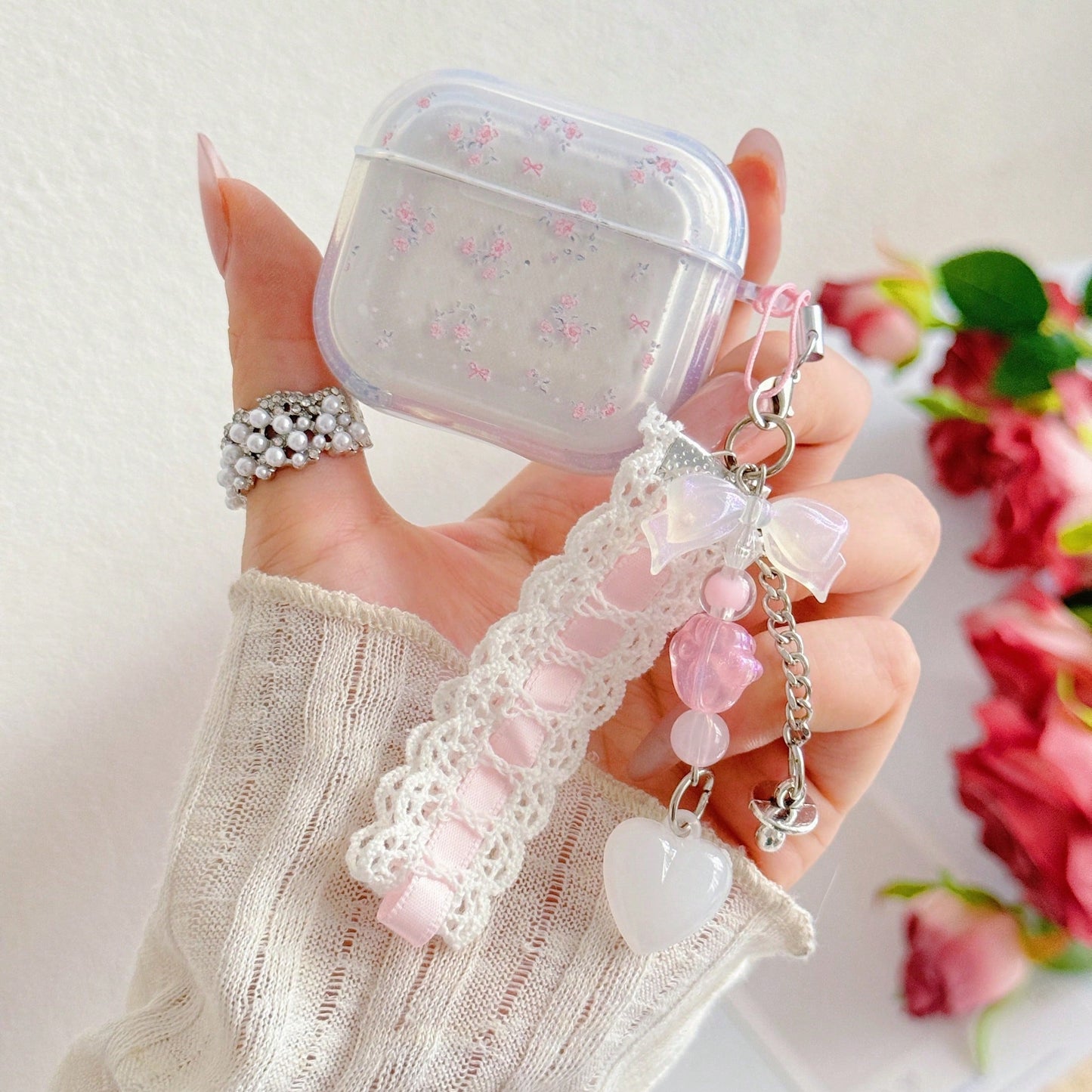 Blue/Pink Floral/Purple Protective Case For AirPods 4, Apple 3rd Gen Bluetooth For AirPods Pro 3 Earphone Shell, Ideal Gift