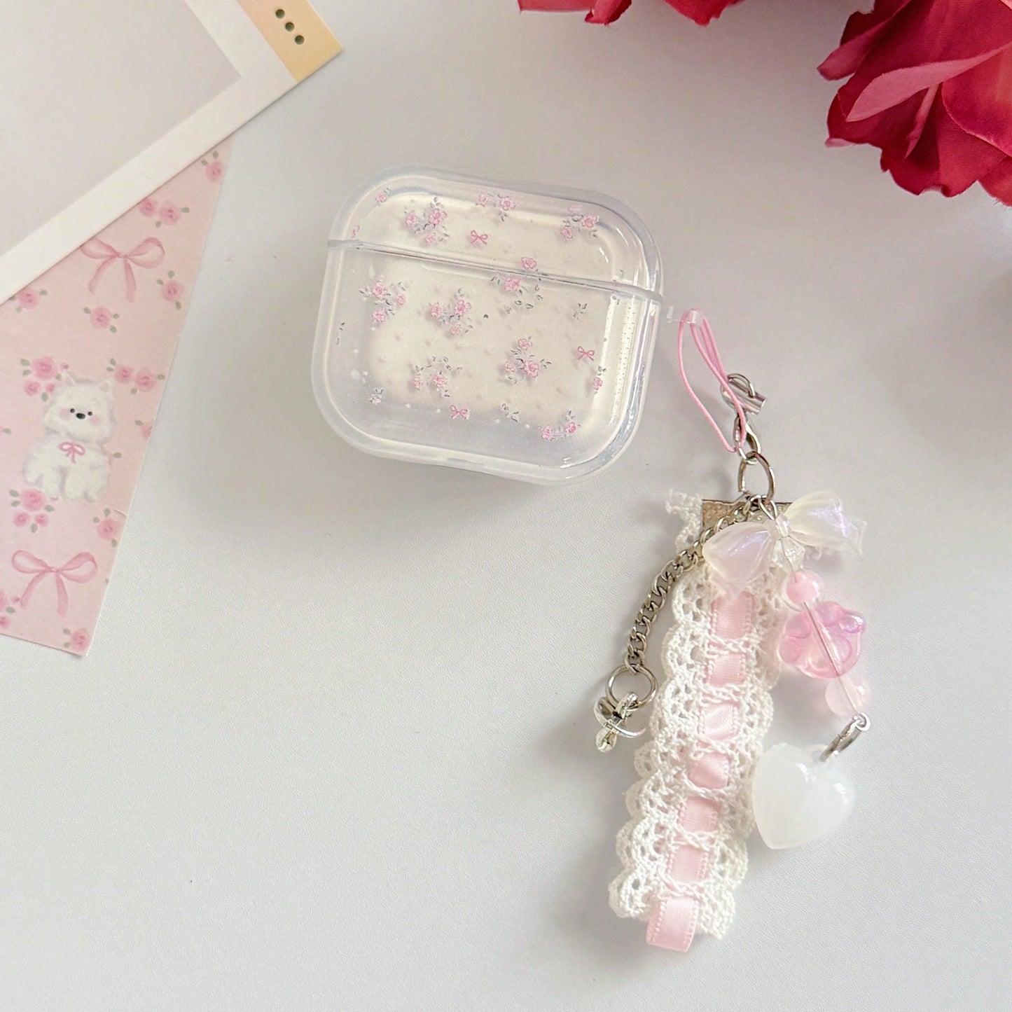 Blue/Pink Floral/Purple Protective Case For AirPods 4, Apple 3rd Gen Bluetooth For AirPods Pro 3 Earphone Shell, Ideal Gift
