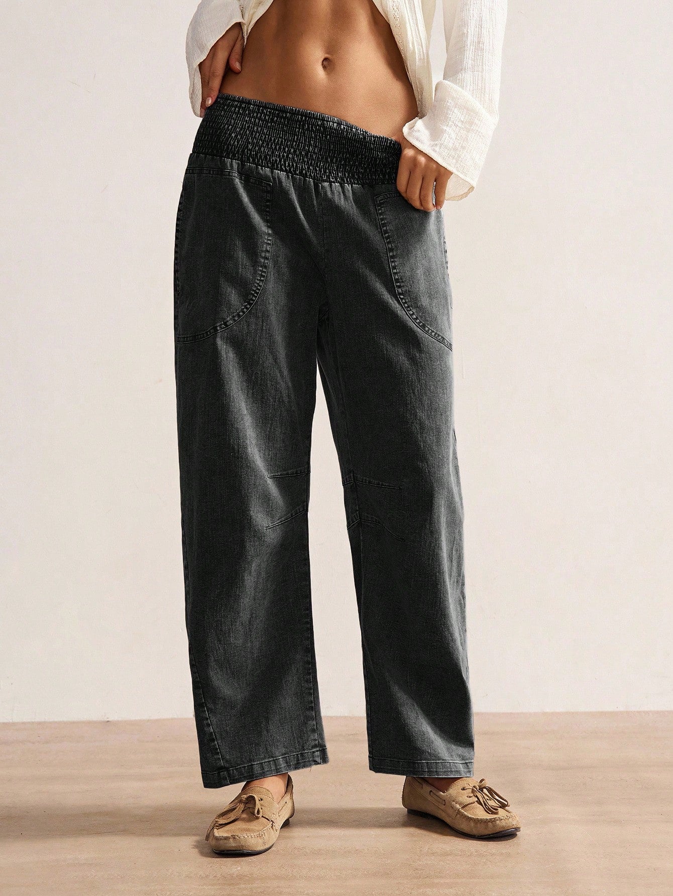 Bohemela Summer Vacation Women's Casual Vintage Woven Long Pants, Daily Wear, Country Concert