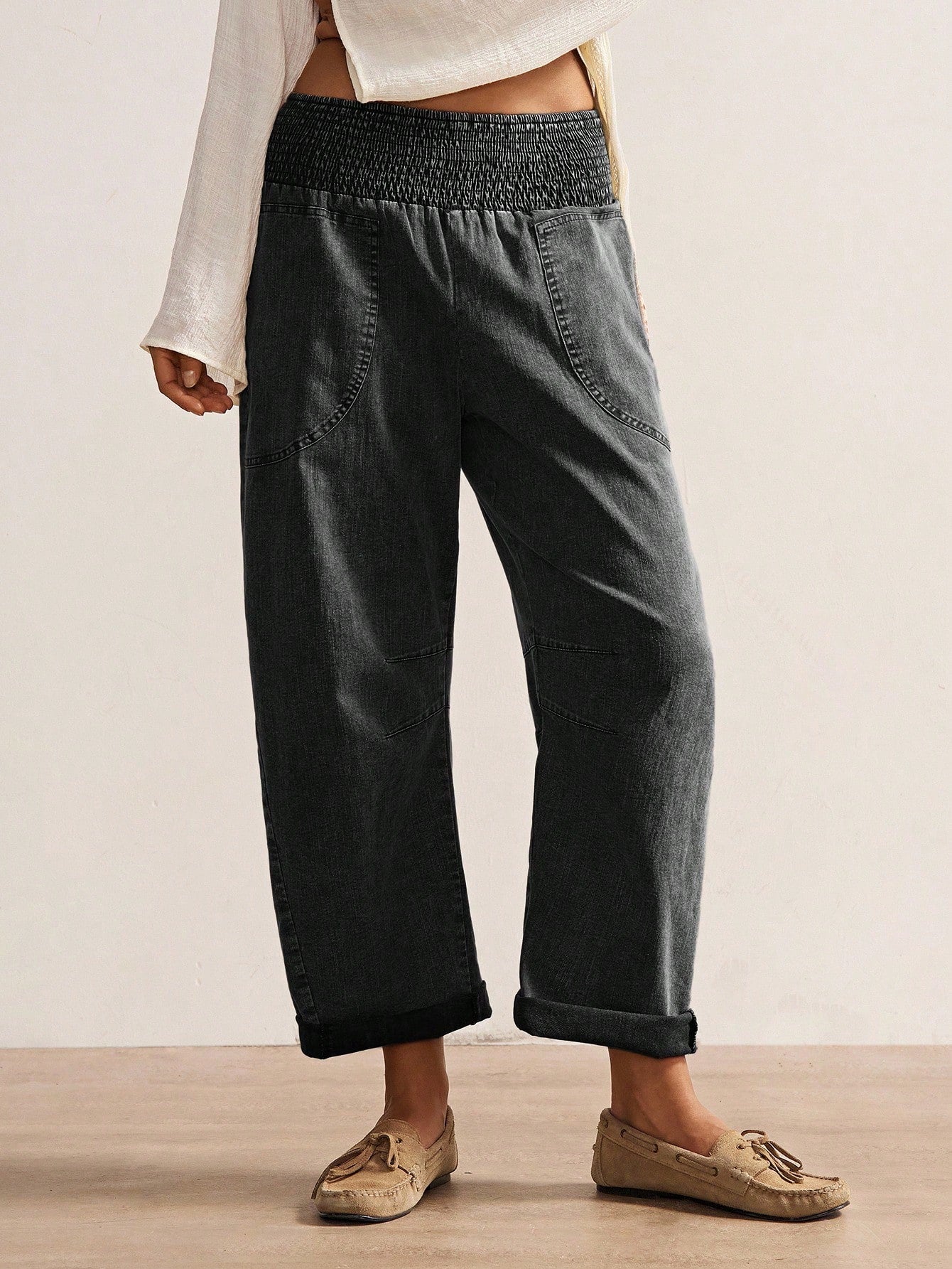 Bohemela Summer Vacation Women's Casual Vintage Woven Long Pants, Daily Wear, Country Concert