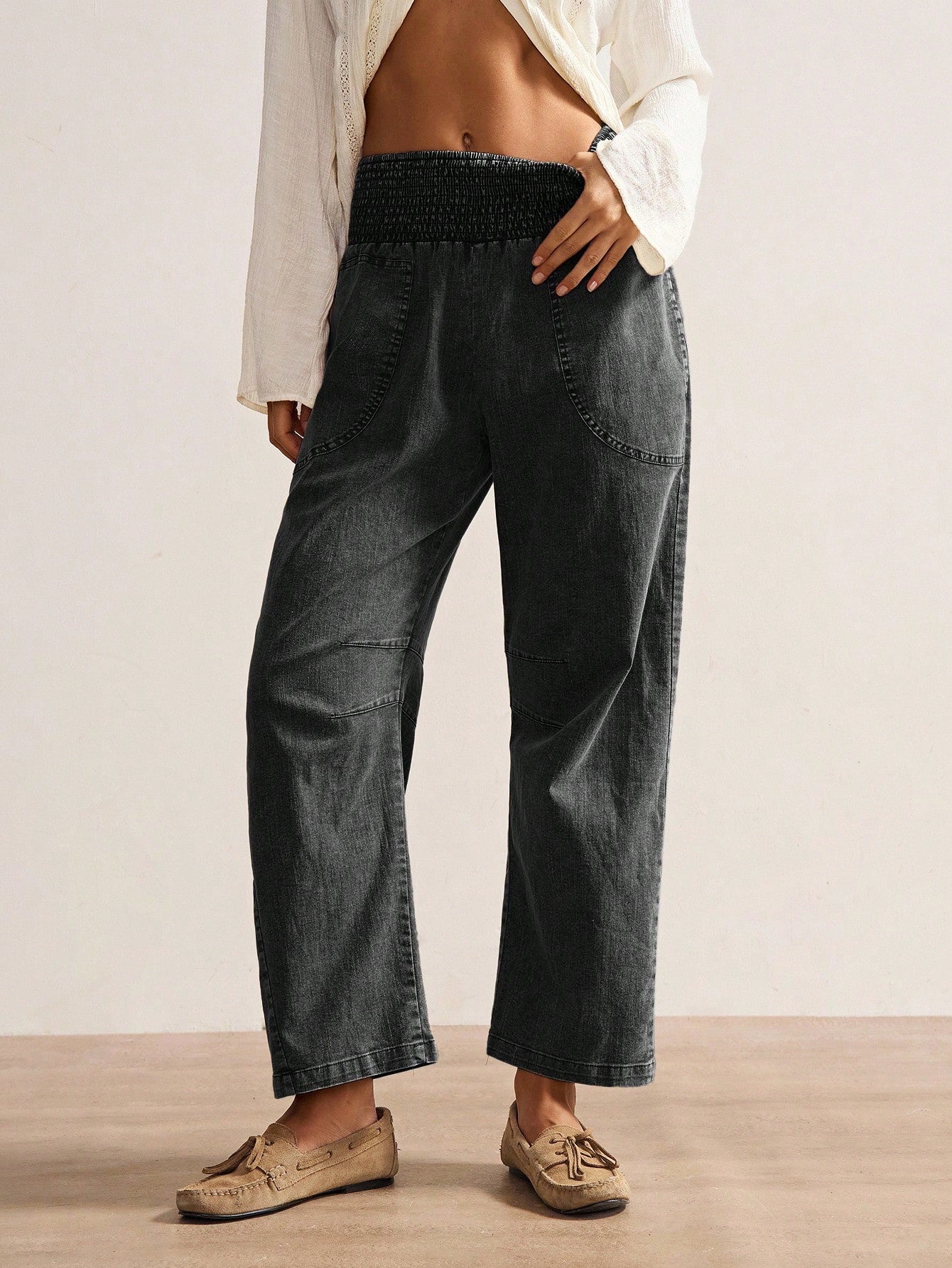 Bohemela Summer Vacation Women's Casual Vintage Woven Long Pants, Daily Wear, Country Concert