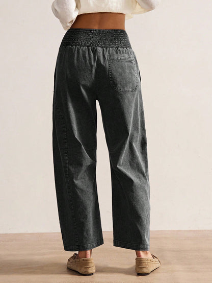 Bohemela Summer Vacation Women's Casual Vintage Woven Long Pants, Daily Wear, Country Concert