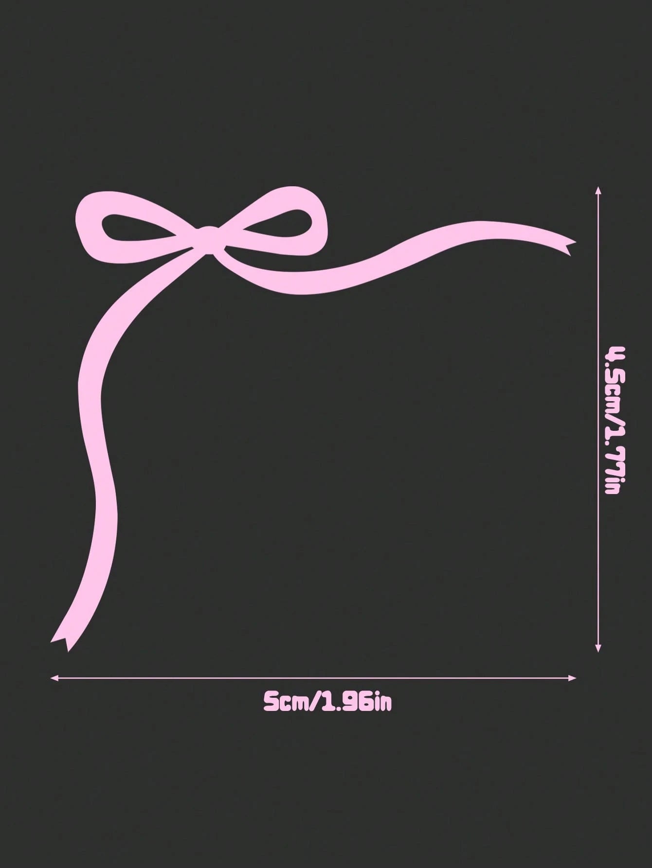 Bow Ribbon Vinyl Stickers, Suitable For Cars, Laptops, Water Bottles, Etc., Car Accessories Stickers