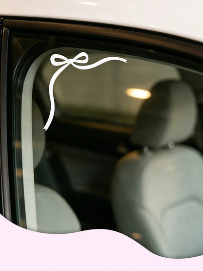 Bow Ribbon Vinyl Stickers, Suitable For Cars, Laptops, Water Bottles, Etc., Car Accessories Stickers