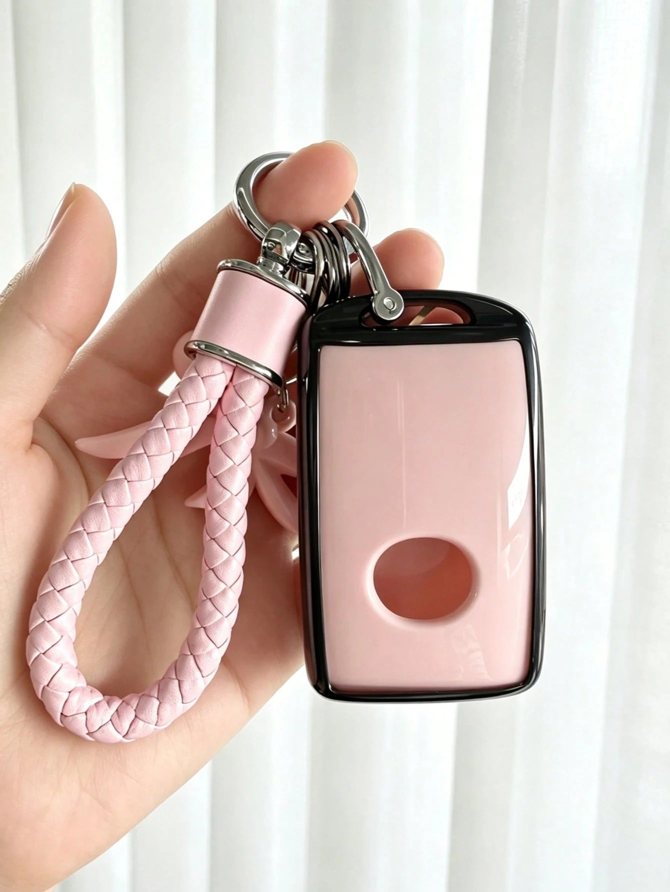Bowknot Keychain + Key Pouch Set Suitable For Car Key Cover CX-30 CX-50 Axela 3 Atenza 6 Ruiyi 7 CX-9 Soft Protective Case