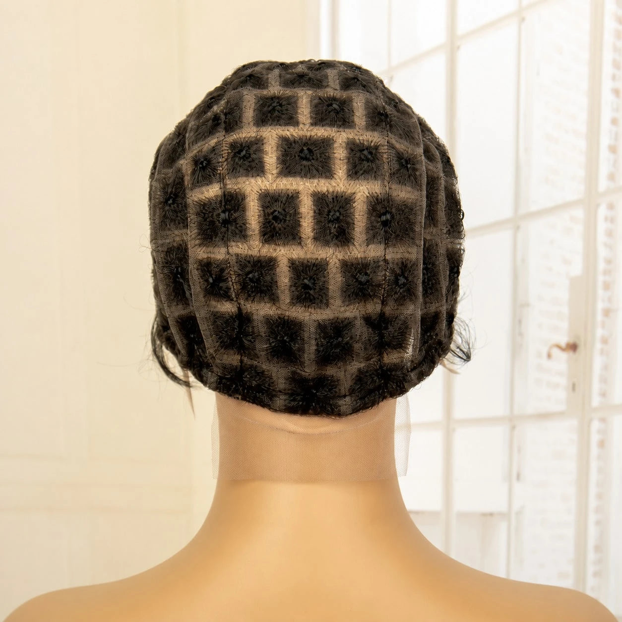 Braided Wig Cap Kit With Crochet Hook – DIY Crochet Wig Cap Set, Square Part Braiding Cap, Includes Wig Caps & Hook For Easy Hair Installation & Protective Styling
