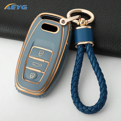 Brand New TPU Car Key Cover Compatible With Audi A1 A3 A4 A5 A6 A7 A8 Quattro Q3 Q5 Q7 S4 S5 S6 S7 S8 R8 TT Key Shell Protective Accessory