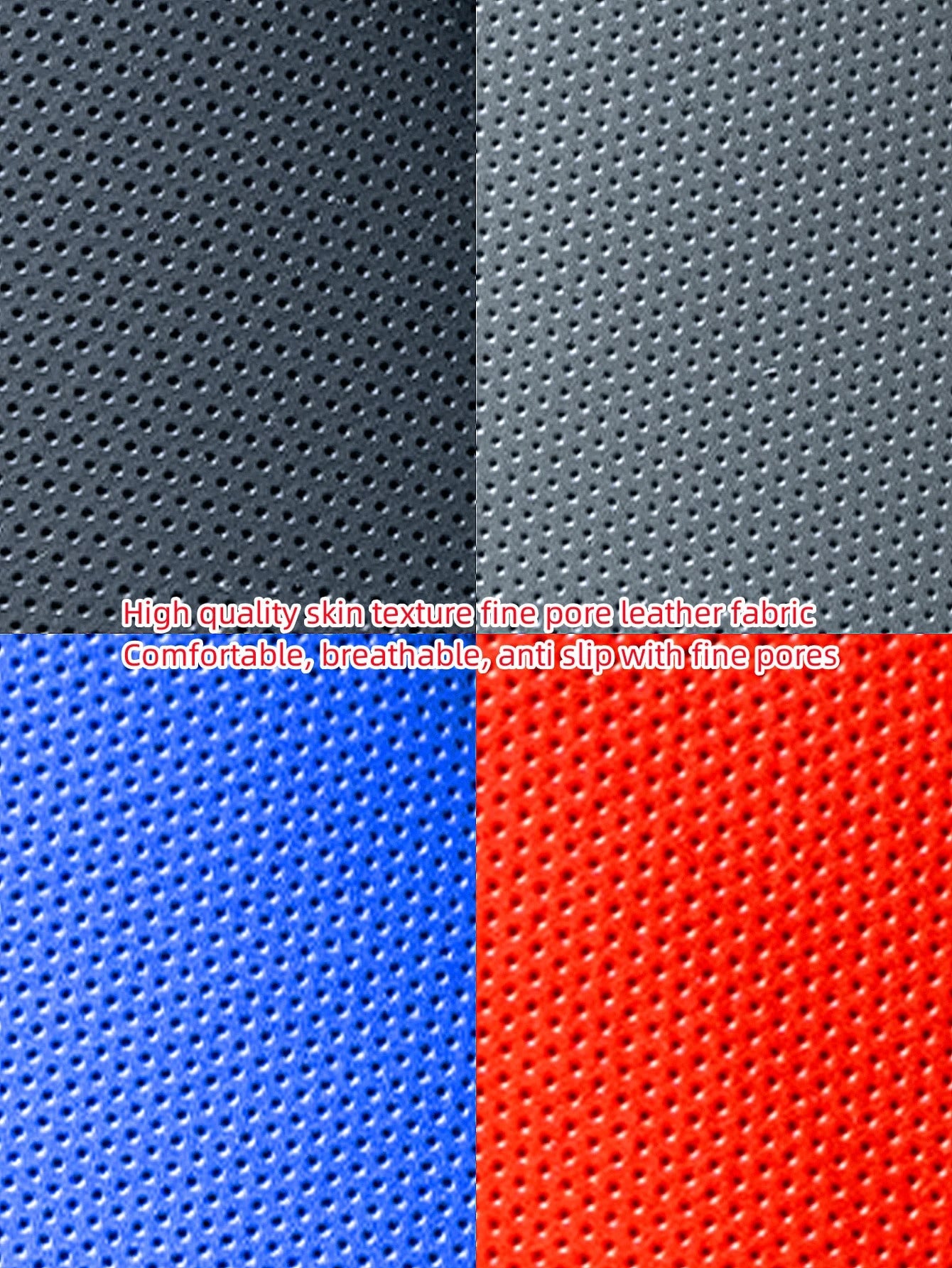 Breathable Perforated Synthetic Leather Car Seat Belt Cover Universal Seat Belt Protection Cover
