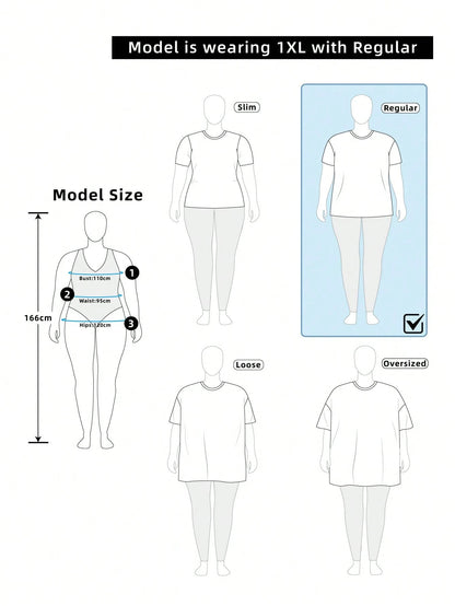 Breezaya Plus Size Summer Casual Solid Color Off-Shoulder T-Shirt