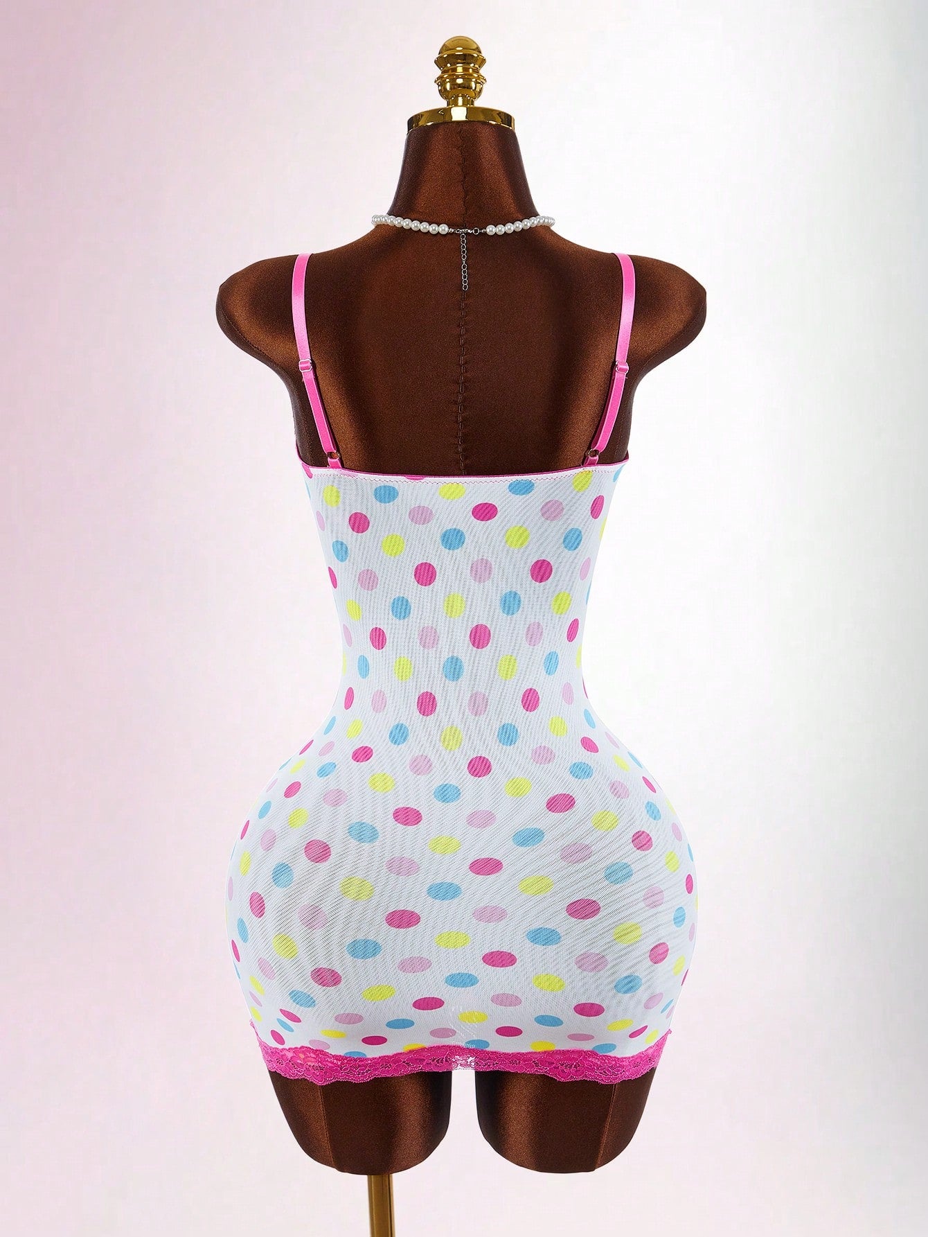 Bumpella Lace White Polka Dot Polka Dot Sleeveless Cute Mini Dress For Women Club Summer Outfits Festival Beach Birthday Casual Cute