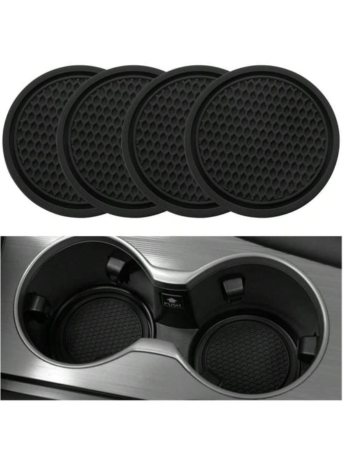Car Anti-Skid Mat, Honeycomb Water Cup Mat, Car Cup Holder, Embedded Jewelry Silicone Cup Mat, Car Interior Accessory Mat