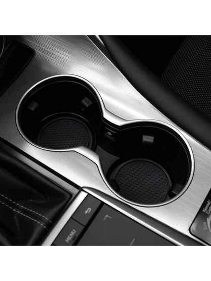 Car Anti-Skid Mat, Honeycomb Water Cup Mat, Car Cup Holder, Embedded Jewelry Silicone Cup Mat, Car Interior Accessory Mat