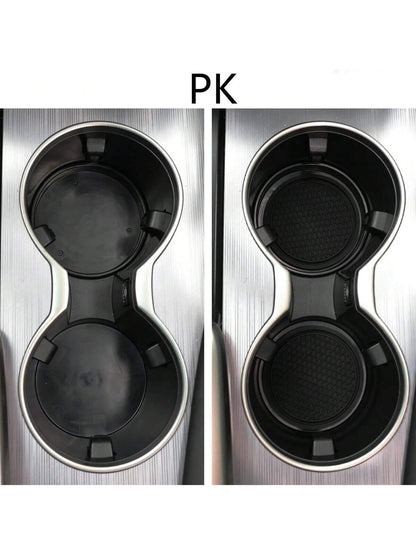 Car Anti-Skid Mat, Honeycomb Water Cup Mat, Car Cup Holder, Embedded Jewelry Silicone Cup Mat, Car Interior Accessory Mat