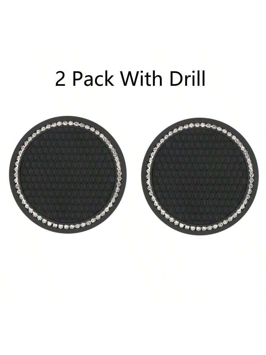 Car Anti-Skid Mat, Honeycomb Water Cup Mat, Car Cup Holder, Embedded Jewelry Silicone Cup Mat, Car Interior Accessory Mat