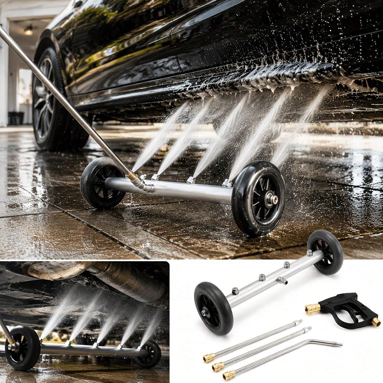 Car Chassis High-Pressure Washer Spray Gun Kit