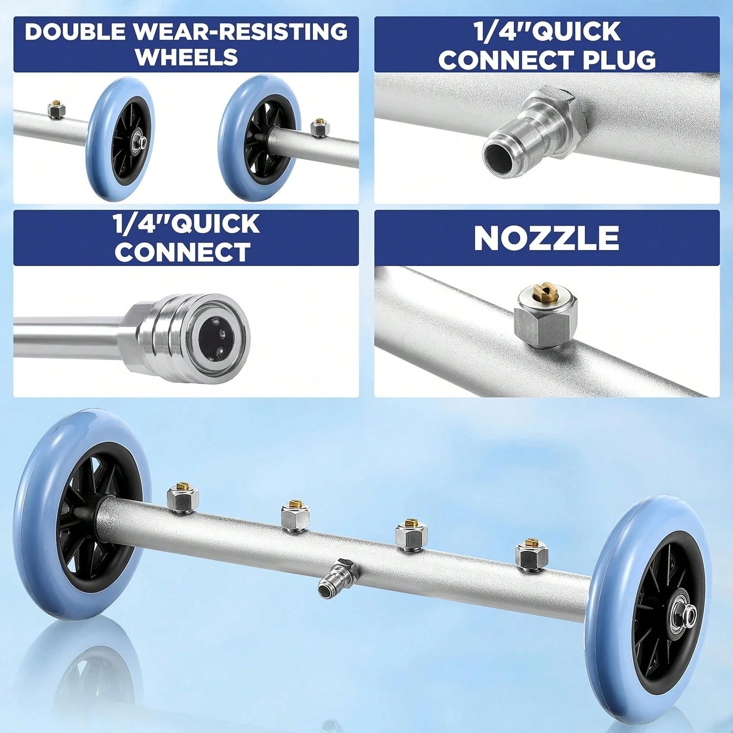 Car Chassis High-Pressure Washer Spray Gun Kit