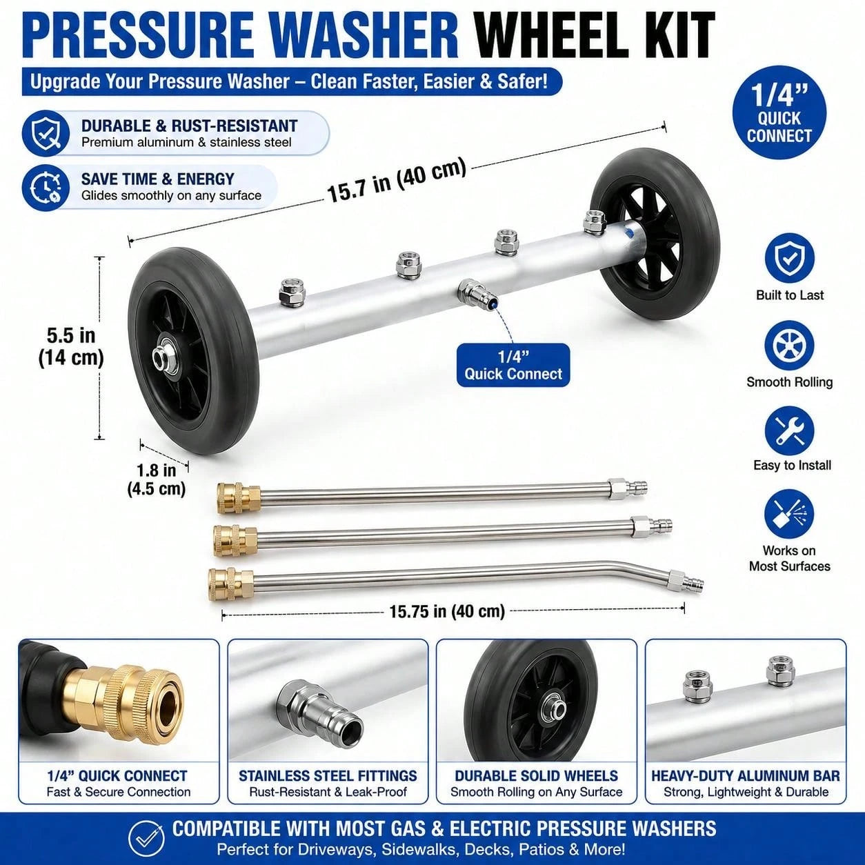 Car Chassis High-Pressure Washer Spray Gun Kit