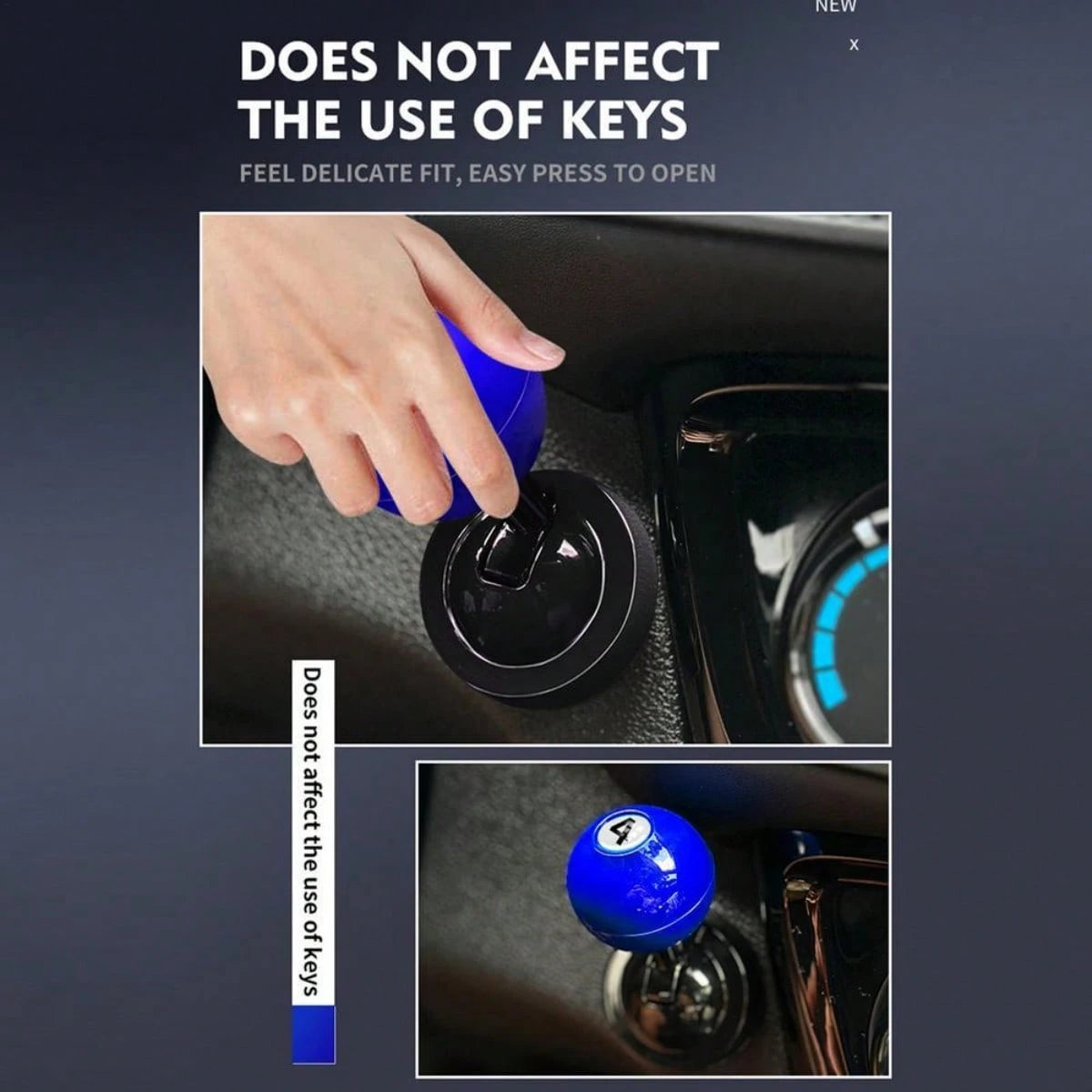 Car Engine Start Button Cover Rocker- Ignition Switch Protector With Non-Slip Grip- Universal Push-To-Start Accessory For Most Vehicles- Prevents Accidental Engine Shutdown- Universal Car Compatib