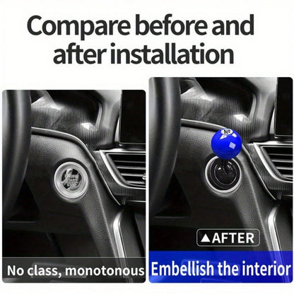 Car Engine Start Button Cover Rocker- Ignition Switch Protector With Non-Slip Grip- Universal Push-To-Start Accessory For Most Vehicles- Prevents Accidental Engine Shutdown- Universal Car Compatib