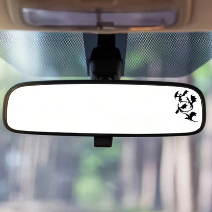 Car Interior Rearview Mirror Flying Dragon Stickers Car Rearview Mirror Decals- Suitable For Cars, Laptops, Trucks, Motorcycles, Computers, And Phones- Perfect Holiday Gifts