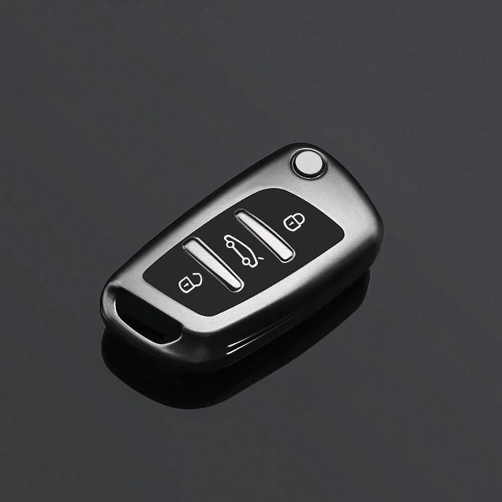 Car Key Cover Keychain Suitable For Dongfeng Peugeot Dongfeng Folding Style C2 C3 C4 C5 C6 C8 DS4 107 207 306 307 407 308 607 Series Accessories