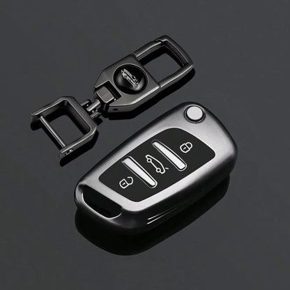 Car Key Cover Keychain Suitable For Dongfeng Peugeot Dongfeng Folding Style C2 C3 C4 C5 C6 C8 DS4 107 207 306 307 407 308 607 Series Accessories