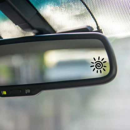 Car Mirror Stickers, Cute Little Sun Stickers, Cute And Funny Car Mirror Visor Gift Stickers, Car Mirror Rear Mirror Visor Stickers- Vinyl Car Stickers Gifts