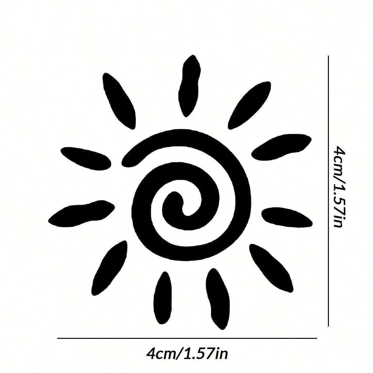 Car Mirror Stickers, Cute Little Sun Stickers, Cute And Funny Car Mirror Visor Gift Stickers, Car Mirror Rear Mirror Visor Stickers- Vinyl Car Stickers Gifts