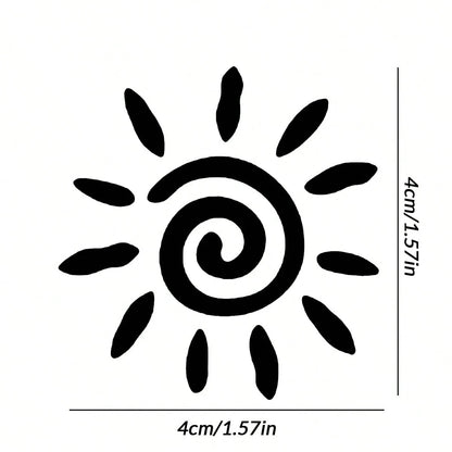 Car Mirror Stickers, Cute Little Sun Stickers, Cute And Funny Car Mirror Visor Gift Stickers, Car Mirror Rear Mirror Visor Stickers- Vinyl Car Stickers Gifts