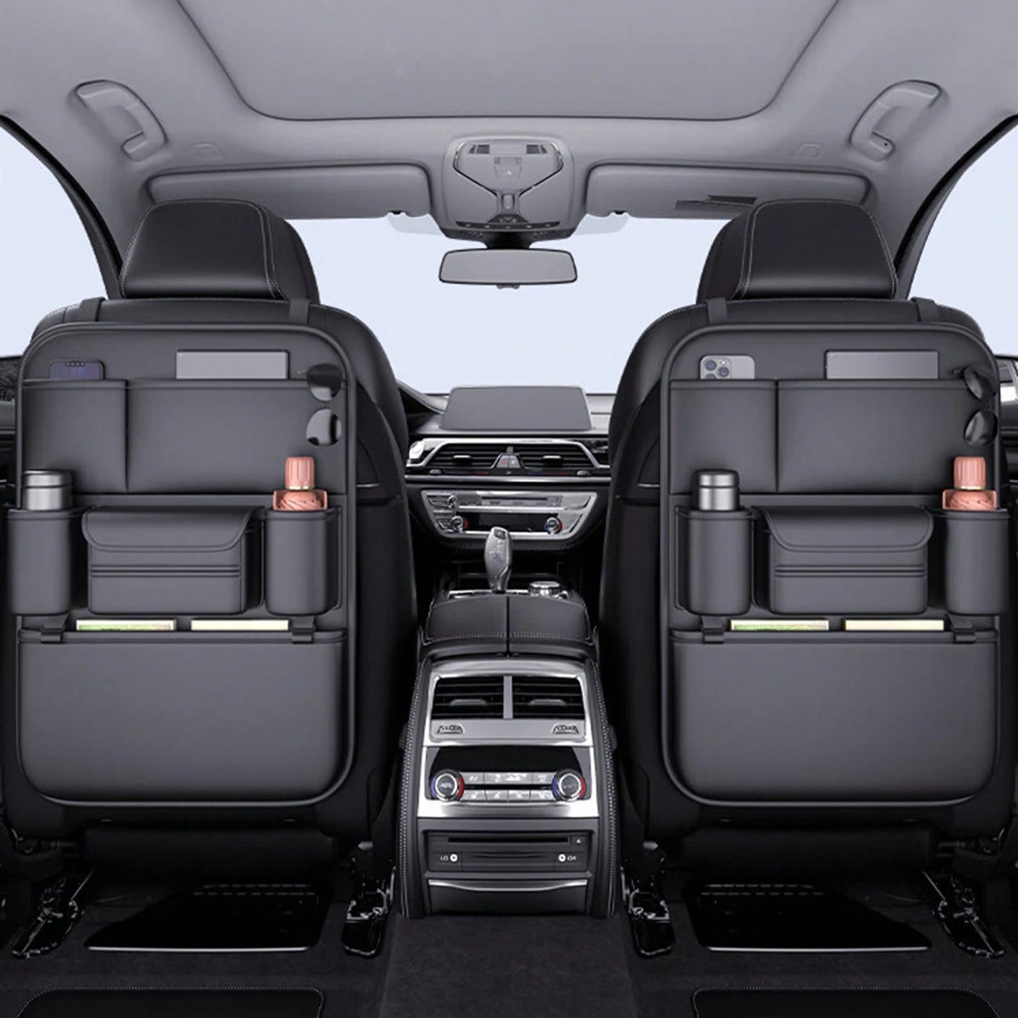 Car Seat Back Storage Bag Easy To Install Automobiles Interior Accessories Suitable For Most Car Back Seats
