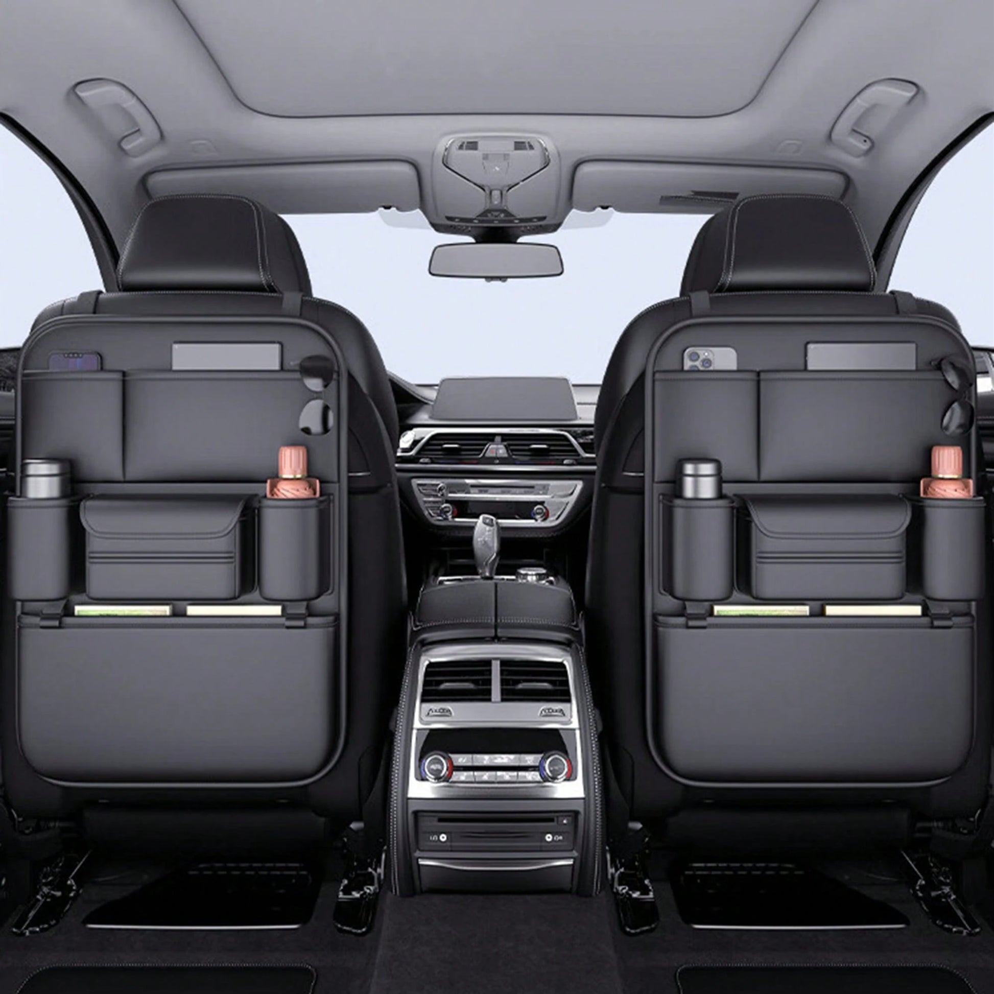 Car Seat Back Storage Bag Easy To Install Automobiles Interior Accessories Suitable For Most Car Back Seats