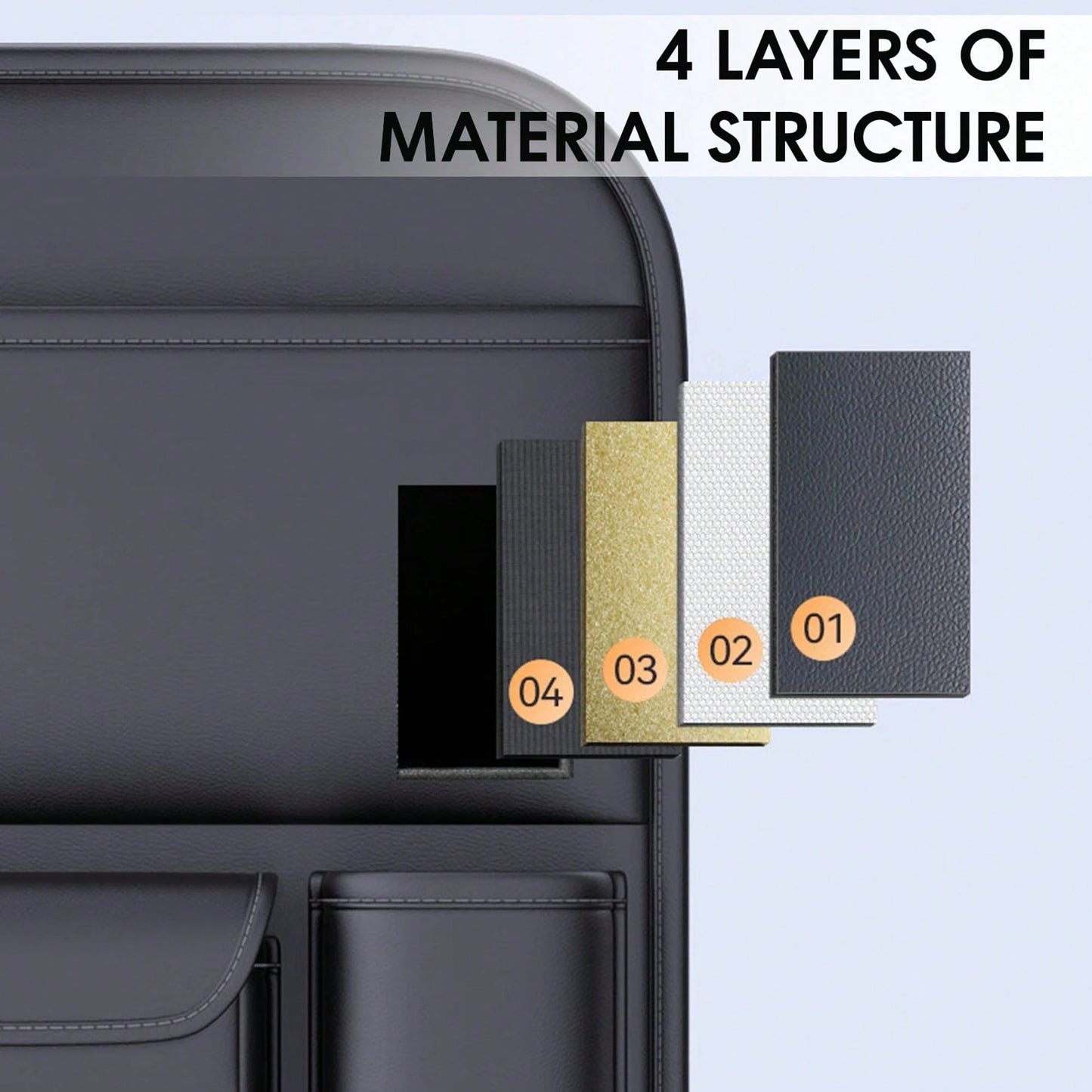 Car Seat Back Storage Bag Easy To Install Automobiles Interior Accessories Suitable For Most Car Back Seats