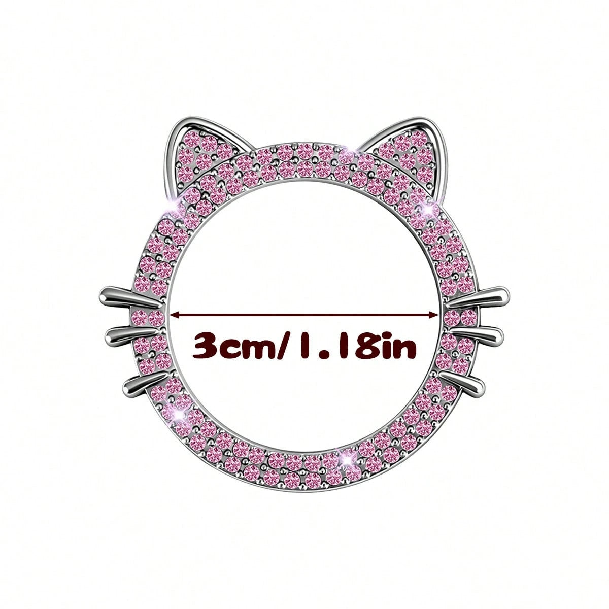 Car Start Switch Button Auto Decorative Diamond Stickers Ring Circle Trims Protective Cover Car Accessories