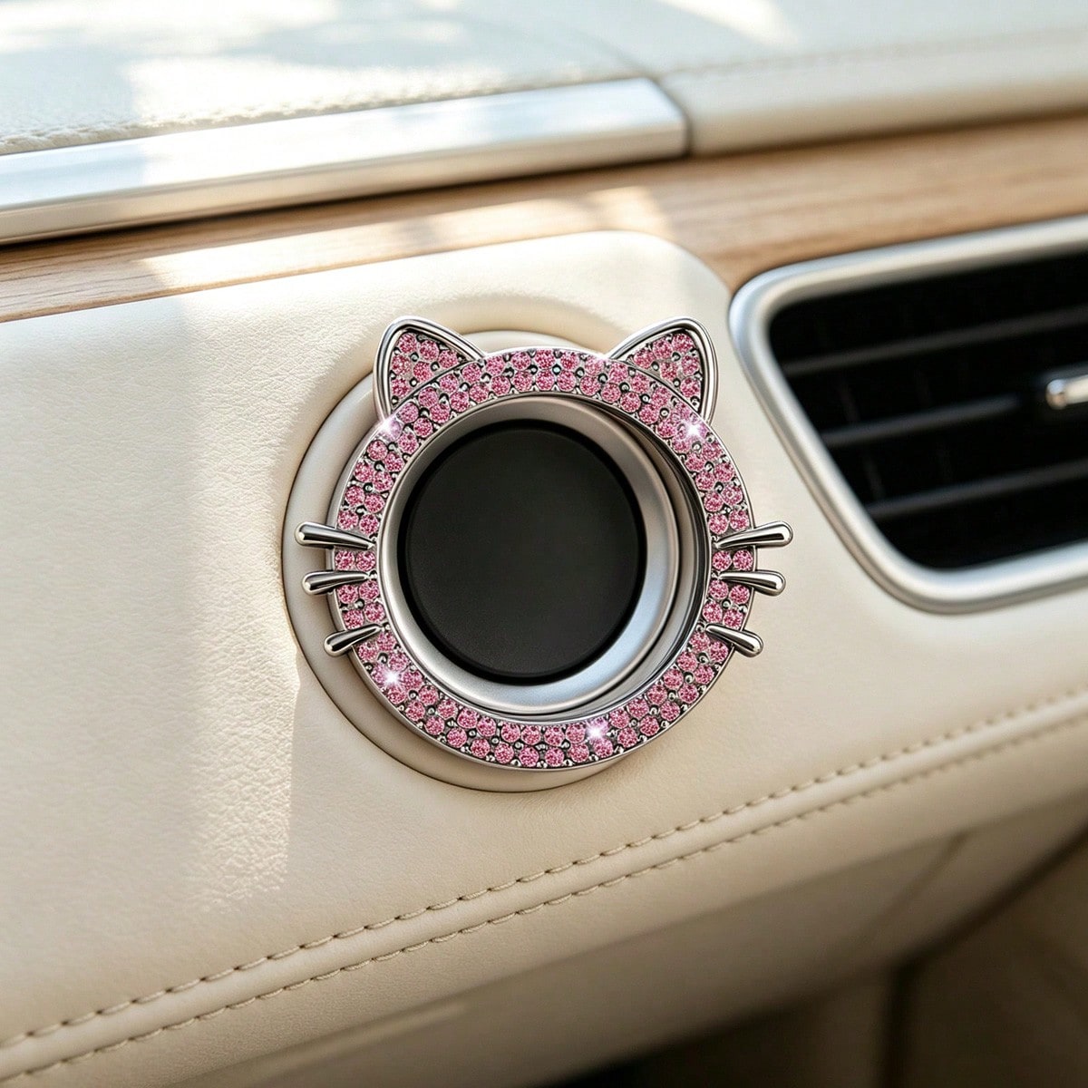 Car Start Switch Button Auto Decorative Diamond Stickers Ring Circle Trims Protective Cover Car Accessories