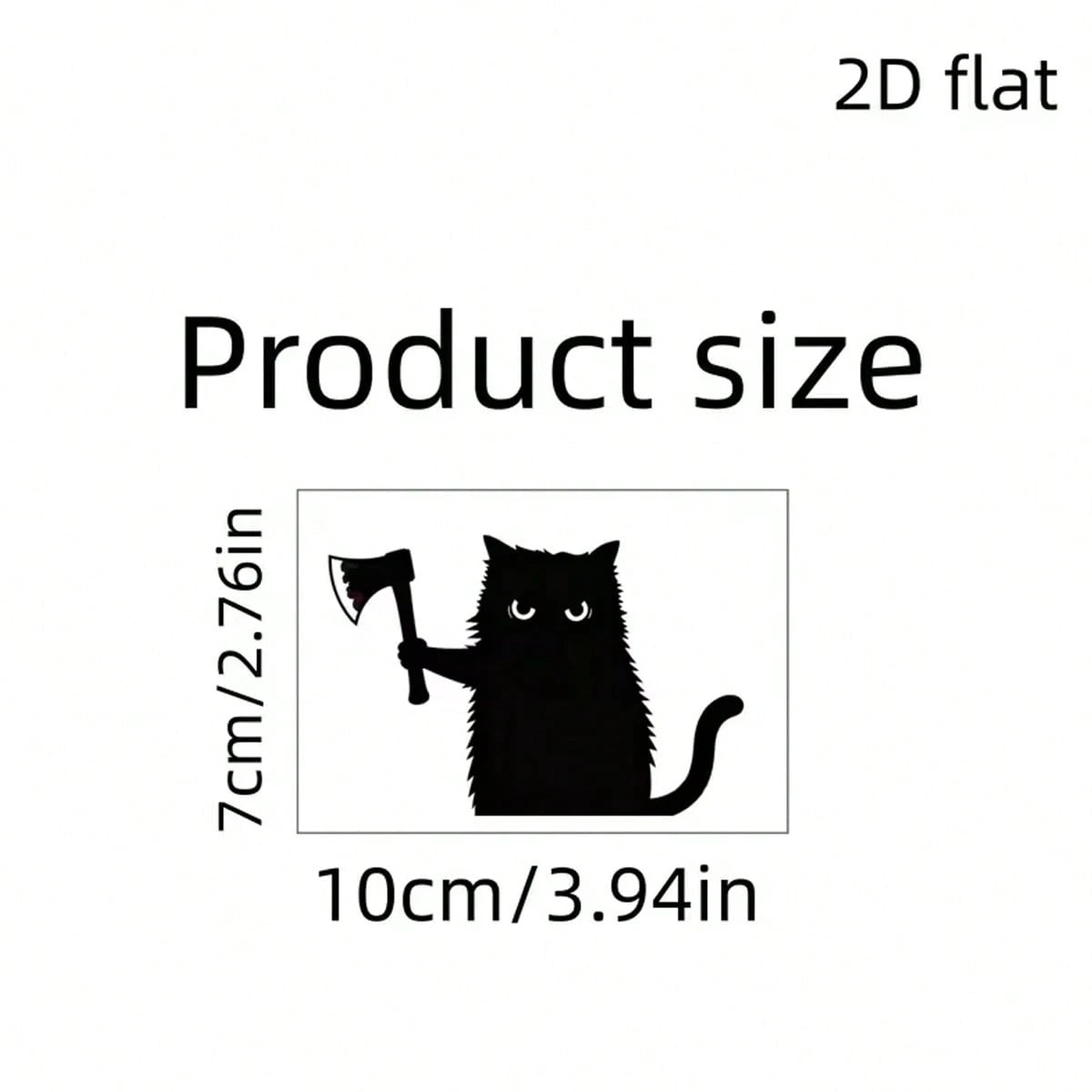 Car Stier 2D Flat, A Cat Holding A Knife Spying On Vinyl Car Decals. Durable Stickers Suitable For Cars,- Suitable For Cars, Trucks, Laptops, Motorcycles, Tablets And Mobile Phones- A Cute Holiday G