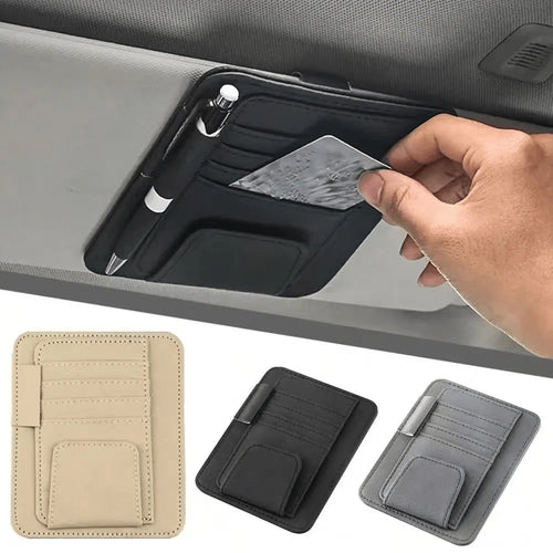 Car Sunshade With Multiple Pockets, Organizable And Storage For Items, Car Accessories, Car Interior Supplies, Perfect Gift For Birthday, Back To School, Family Gathering And Friends