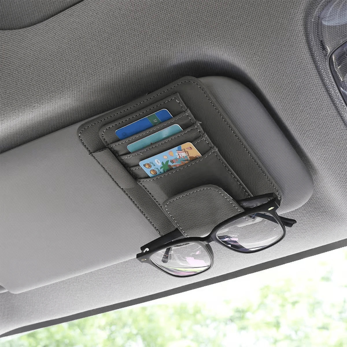 Car Sunshade With Multiple Pockets, Organizable And Storage For Items, Car Accessories, Car Interior Supplies, Perfect Gift For Birthday, Back To School, Family Gathering And Friends