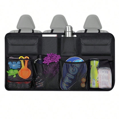 Car Trunk Hanging Storage Bag, Oxford Cloth Trunk Organizer Bag, Foldable Storage Box, Large Capacity Hanging Storage Bag, Super Spacious, Waterproof SUV Car Trunk Organizer Bag