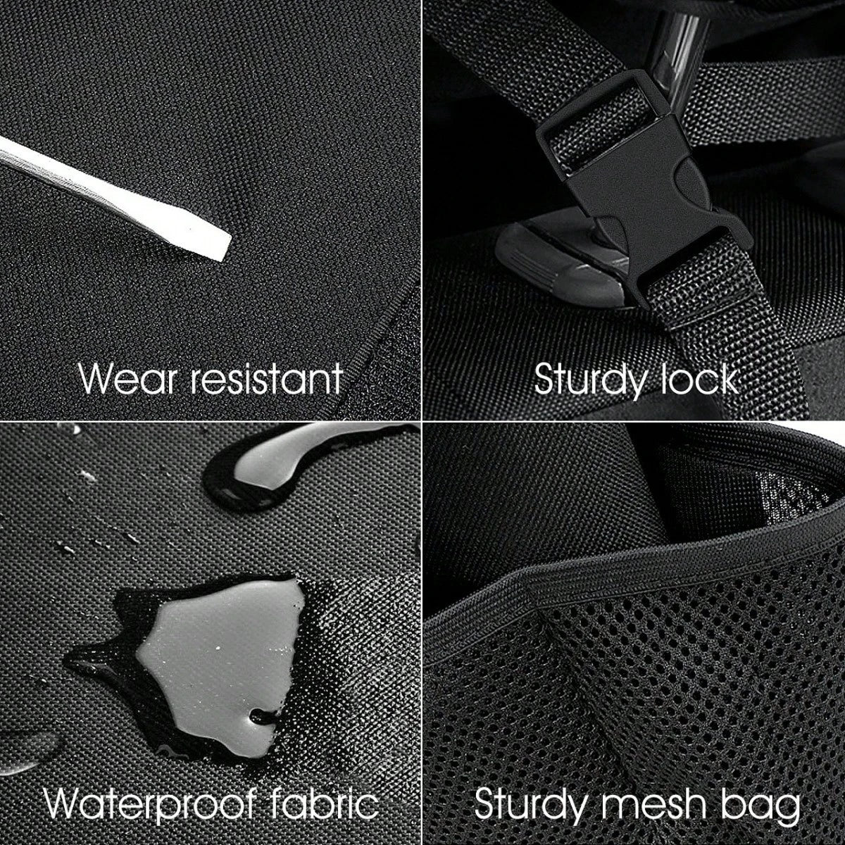 Car Trunk Hanging Storage Bag, Oxford Cloth Trunk Organizer Bag, Foldable Storage Box, Large Capacity Hanging Storage Bag, Super Spacious, Waterproof SUV Car Trunk Organizer Bag