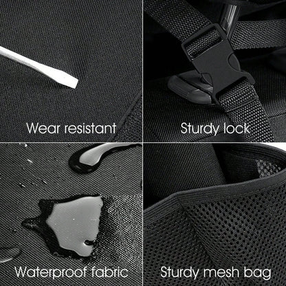 Car Trunk Hanging Storage Bag, Oxford Cloth Trunk Organizer Bag, Foldable Storage Box, Large Capacity Hanging Storage Bag, Super Spacious, Waterproof SUV Car Trunk Organizer Bag