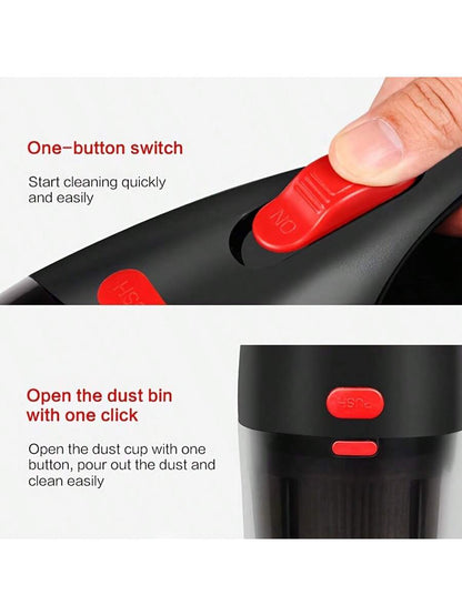 CascadeVac,Household Car Dual-Use High-Power Handheld Wireless Car Vacuum Cleaner USB Charging Mini Home Vacuum Cleaner,0-200w Power