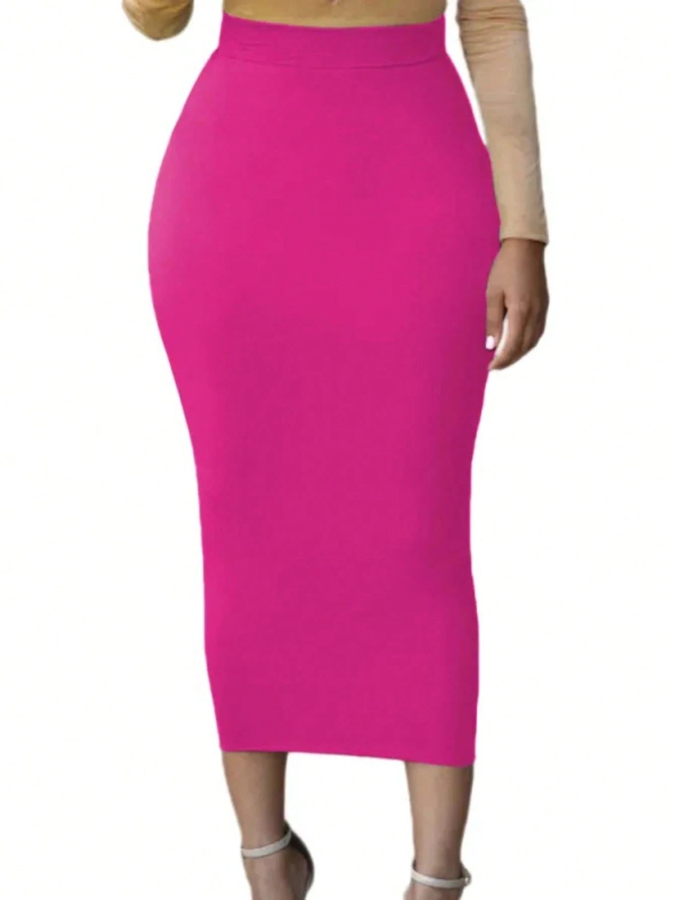 Casual High Waist Skinny Pencil Long Skirts For Women