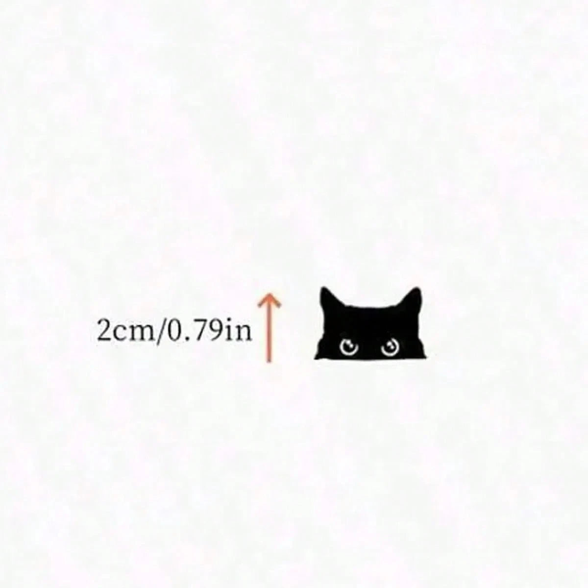 Cat Peeking Sticker, Car Sticker, Black Cat Peeking Sticker, Blank Button, Vinyl Sticker, Car Sticker, Vinyl Sticker, Pop-Up Sticker, Cat Sticker