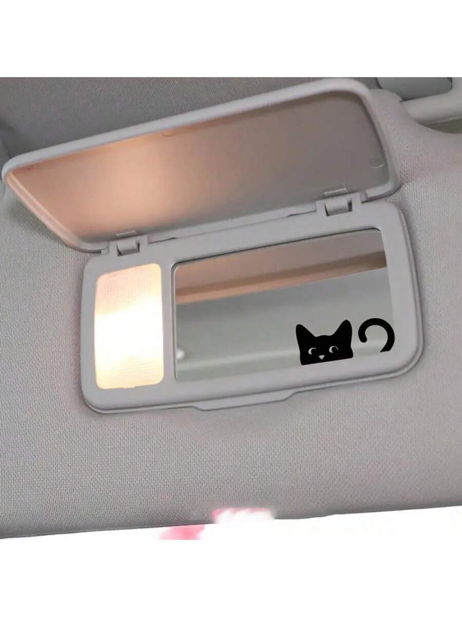 Cat Stickers, Mini Cat, Peeping Cat, Rearview Mirror Sticker, Car Sticker, Indoor & Outdoor Vinyl Sticker, Mini Sticker